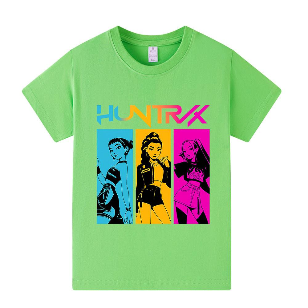 A1203 Kids Boys Girls Kpop Rumi Zoey Mira Print Short Sleeves T-shirt