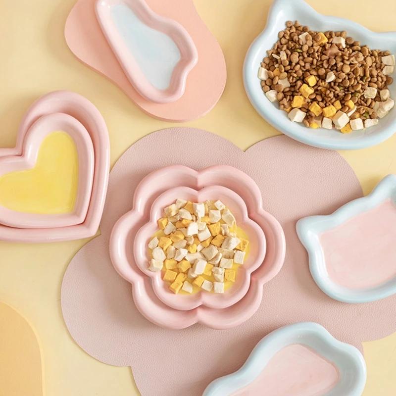 Basis Haustier Keramikplatte Mehrfach Haustier Futterständer Fressnapf