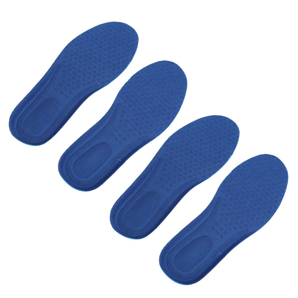 2 Pairs Insoles Ice Silk Breathable Heavy Duty Support Anti Slip Fatigue Relief Foot Pads for