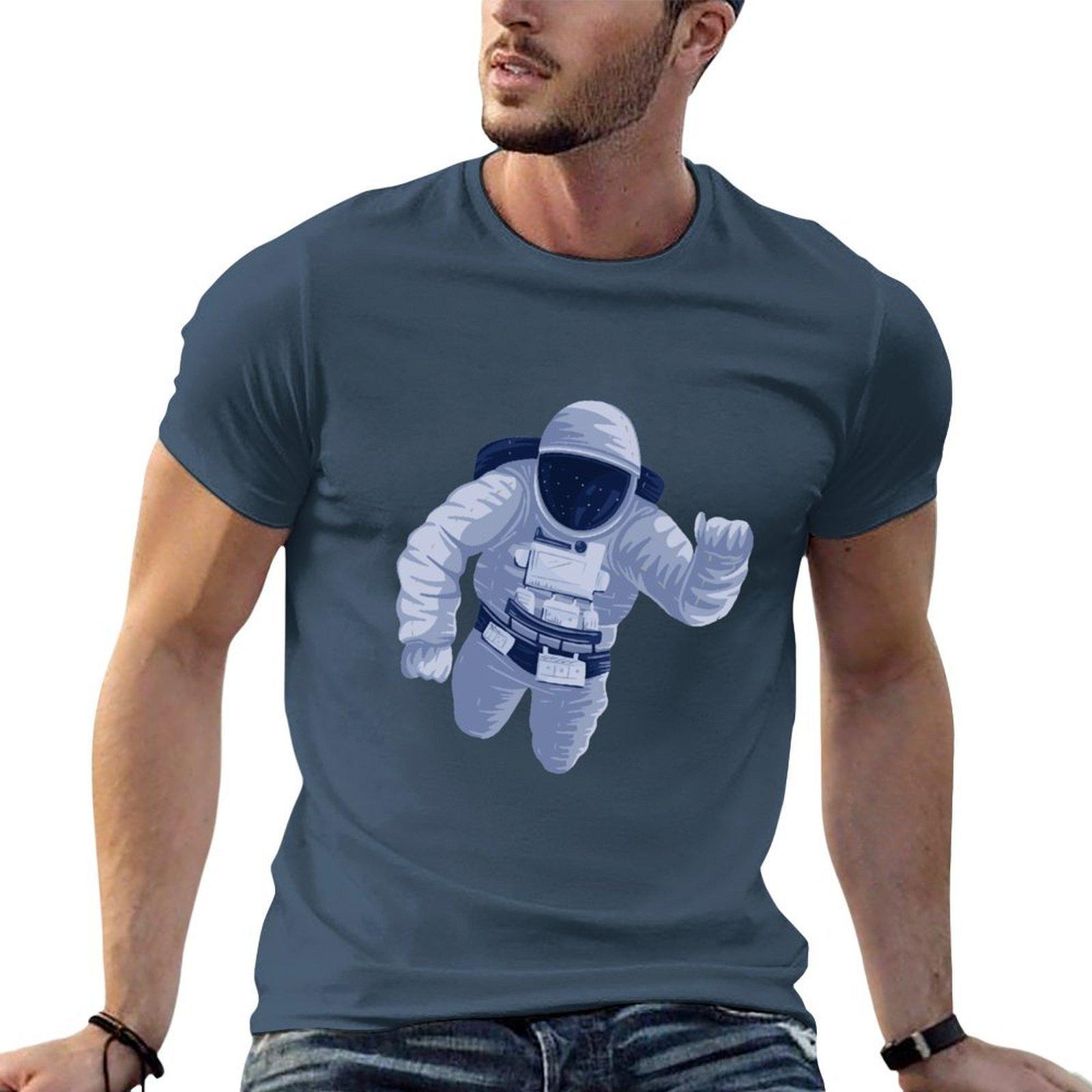 Astroaut In Space Tshirt Casual Fashion Print Tee Top S