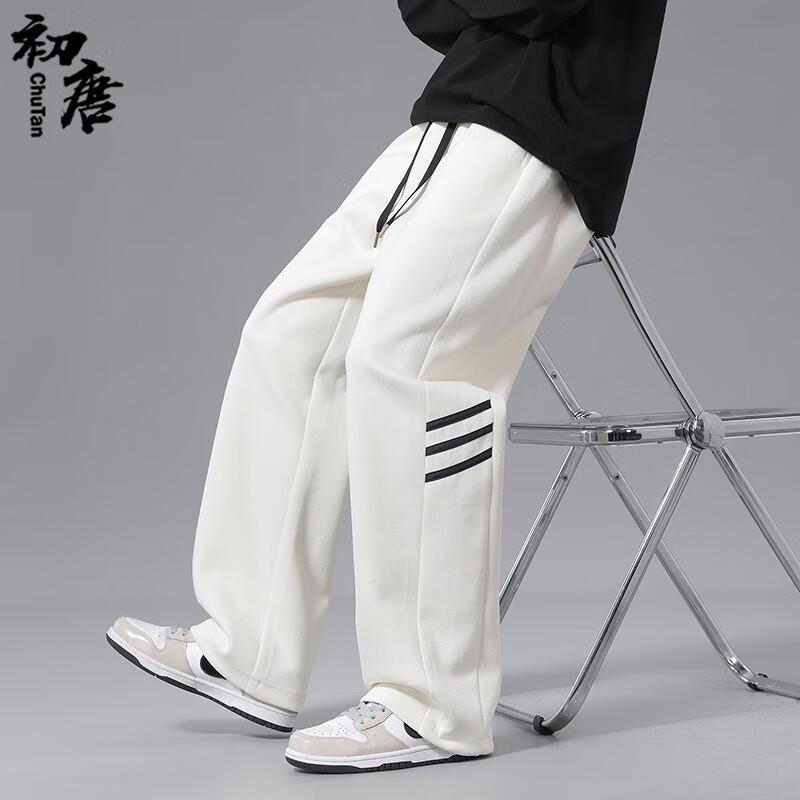 

Мужские утепленные трикотажные спортивные штаны прямого кроя XL