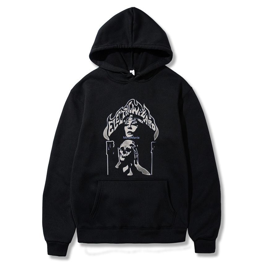 Electric Wizard Pullover Hoodie Memory Cozy Fleece Clothing Men's Versatile Casual Pullover Hoodie Fashionable Pullover Hoodie
