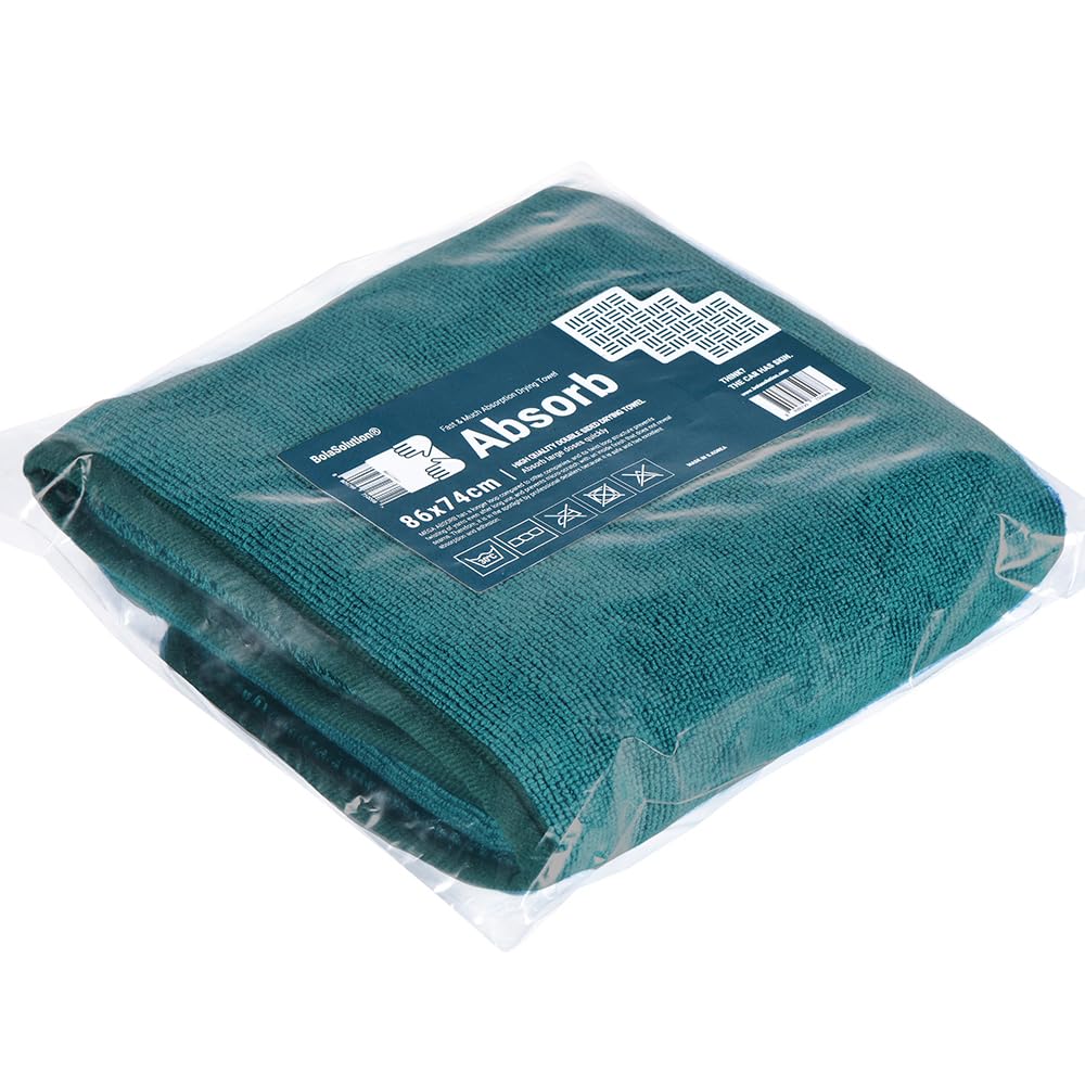 

BolaSolution Absorb Premium Drying Microfiber Towel Japanese Car Wash Dedicated Drying Large Car Wash Supplies 2-in-1 Towel, [Official Product] Towel,