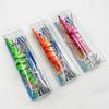 5Pcs 3D Eyes Luminous Squid Fishing Lure Wooden Shrimp Bait  All Kinds of Fishing Places