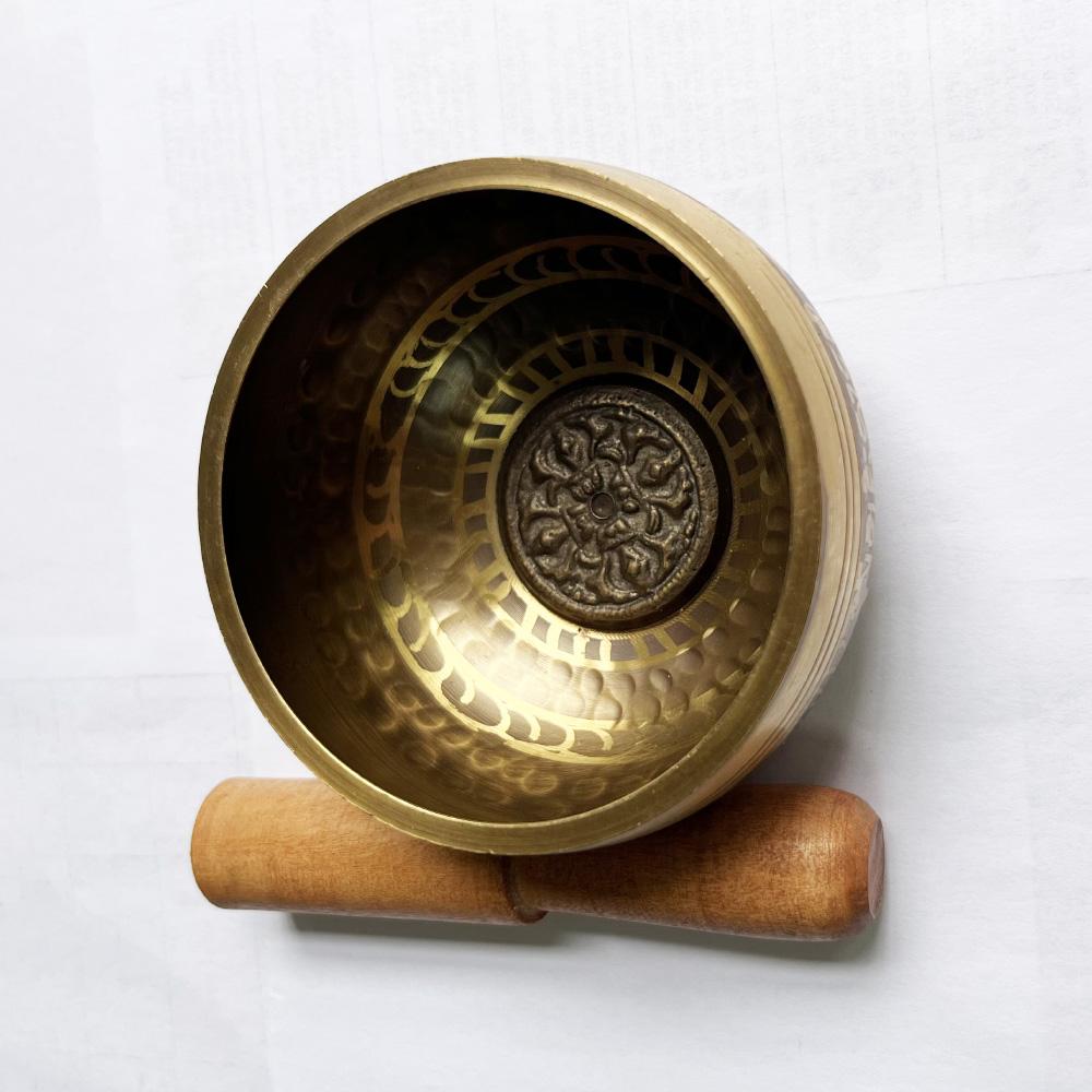 Tibetan Brass Singing Bowl 8Cm 12.5Cm Handmade Yoga Meditation Bowl For Sound Healing Stress Relief Buddha Mindfulness Bowl