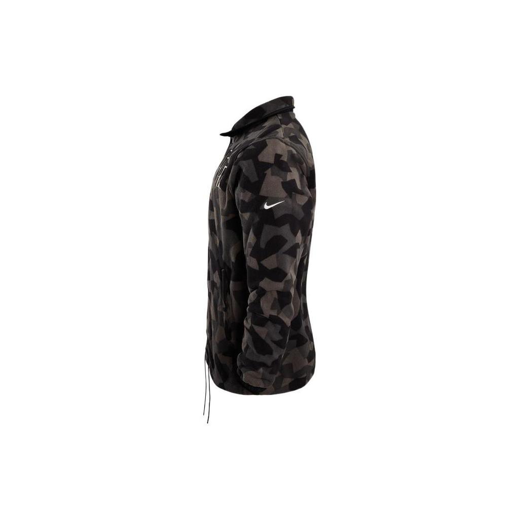 Nike NBA Logo Print Reversible Collar Jacket Men Jackets Black DR2331-010