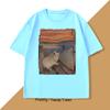 Hyrax Scream Parody Meme TShirt for Men Women Vintage Cotton Short Sleeve Round Neck Tshirts Loose Casual Mnes Clothing