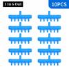 10Pcs Plastic Aquarium Air Splitter 4/5/8mm Oxygen Gas Diverter  for Fish Tank Air Pump Oxygenation