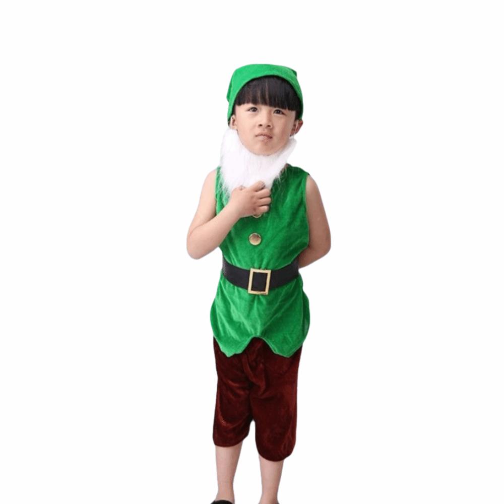 Fairy Tale Dwarf Cosplay Costume Role Play Christmas Elf Costume Seven Dwarfs Costume  School Plays
