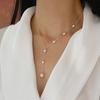 Natural Freshwater Pearl Necklace Niche Design Sense Collarbone Chain Versatile Gypsy Star Fringed Necklace