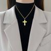 Cold Wind Cross Personality Minimalist Wind Furnace Gold Necklace Female Collarbone Chain