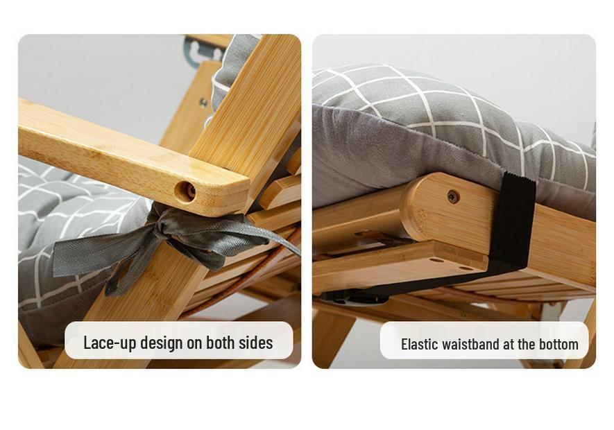 Winter Lounge Chair Cushion: Thick, Soft Seat & Backrest Support for Extended Sitting