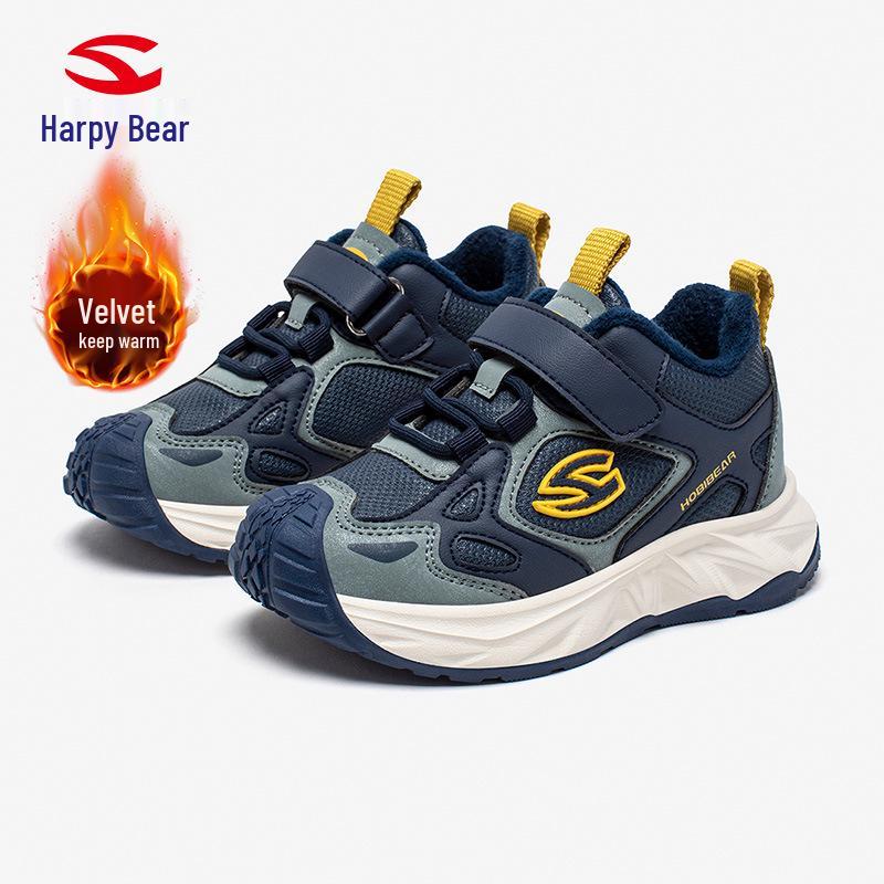 Habi Bear Fleece-Lined Boys  Lightweight Winter Sports Hiking Shoes 28