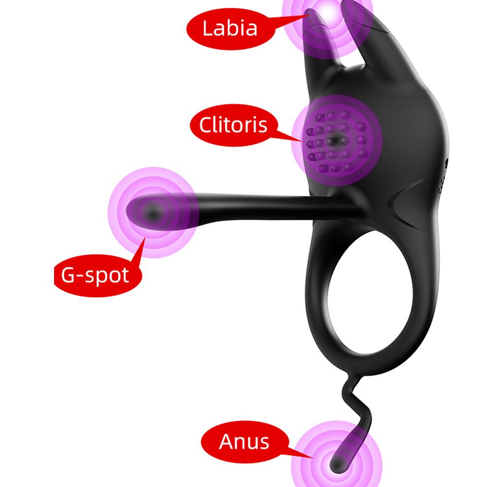 Adjustable Cock Ring for Men Remote Control Vibrating Penis Rings for Ejaculation Delay Testis Stimulation Sex Toy for Couples