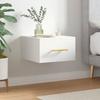 VidaXL Wall-mounted Bedside Table White 35x35x20 Cm 829788