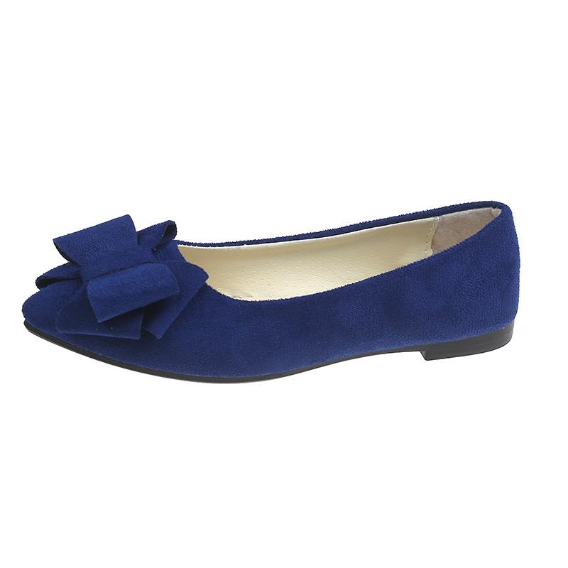 Bow-knot Flat Shoes, Simple Low-cut Work Shoes, Fashion Banquet Pointed-toe Flat Women's Shoes