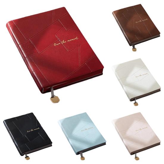 Faux Leather Cover Notebook Smooth Writing Office Notebook Waterproof Writing Diary Personal Use Notepad