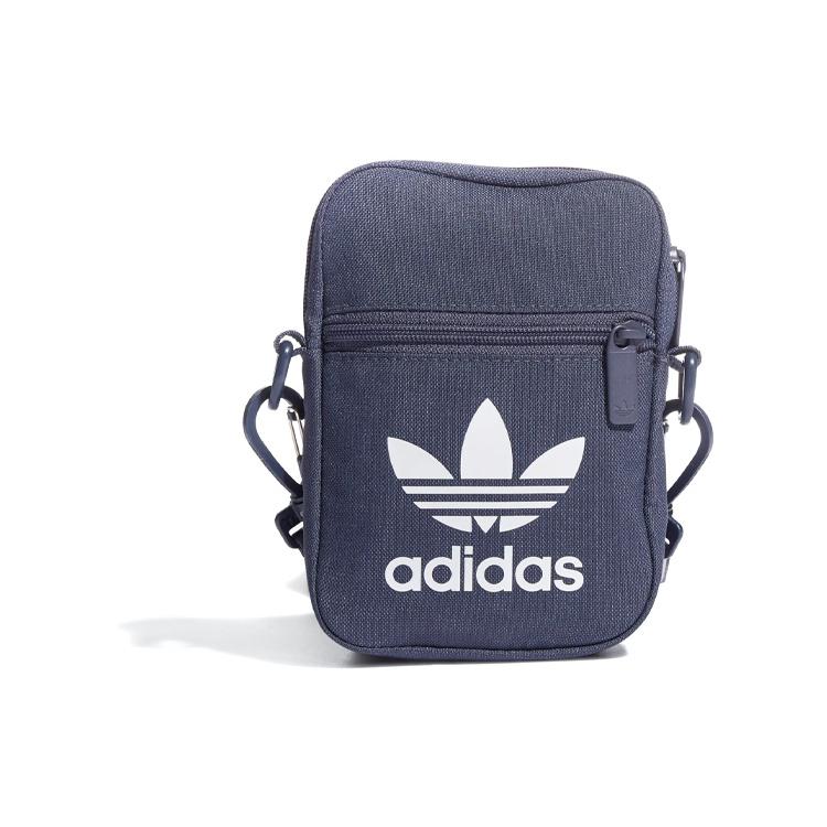 

New Adidas Originals Polyester Sports Bag, Shoulder Bag Regular Unisex Dark Gray & Navy Blue HD7163 12*2.5*17CM