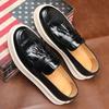 Fashion Italian Mens Casual Leather Shoes Slip On Tassel Business Formal Shoes Dress Loafers Office Driving Flat Designer Shoes