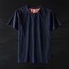 Export Export To Domestic Sales Short Sleeve T-Shirt Men's Pure Cotton Brushed Trendy with Pockets Cut Label Half-Sleeve T-shirt Top