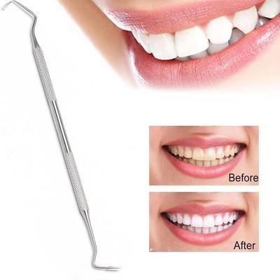 Extremidades duplas dentista dentes limpo picareta sonda gancho higiene de aço ferramentas dentárias limpas l5a0