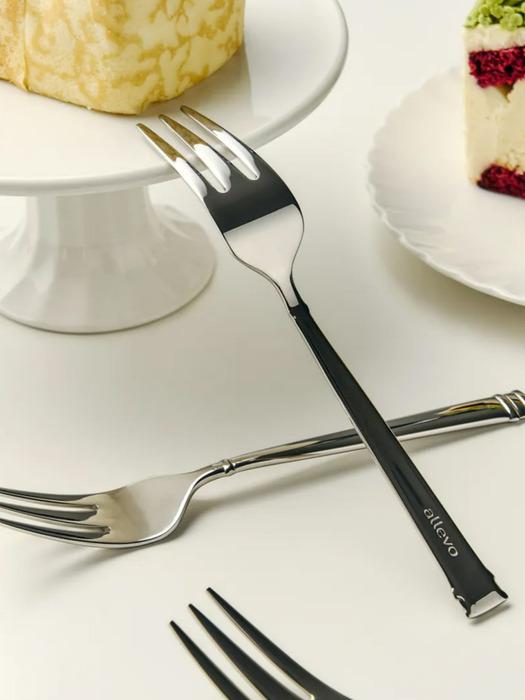 Allevo Briand Premium Dessert Fruit Fork Set Tea Fork Cutlery Set of 4 (4P) Briand Cutlery Dessert Fork Set of 4