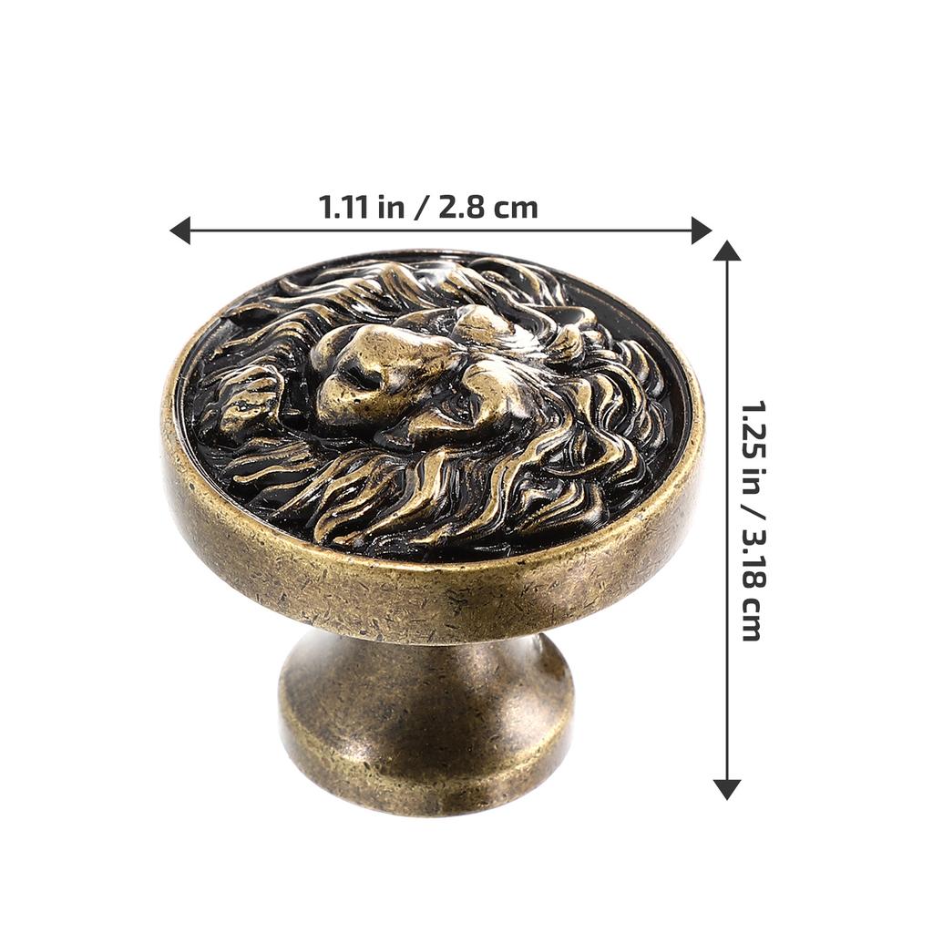 Head Pull Handle Zinc Alloy Drawer Knob Furniture Cabinet Hardware Wardrobe Door Handles Bookcase Shoe Cabinets