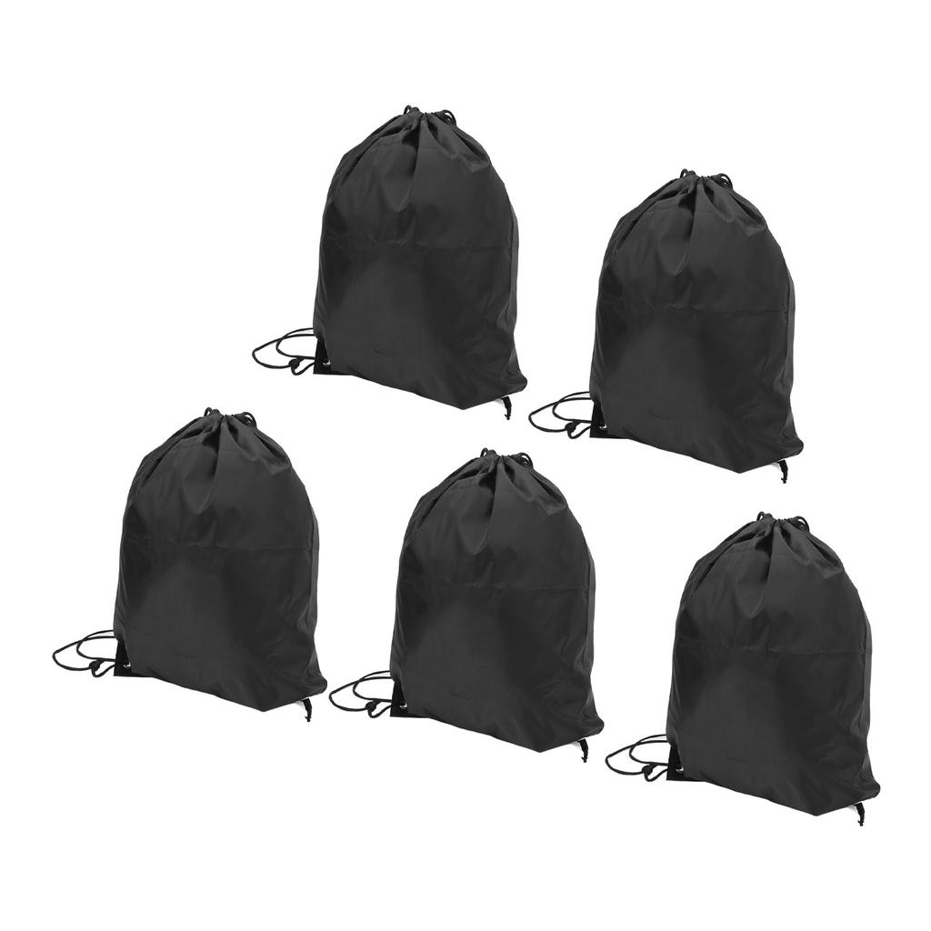 5PCS Drawstring Backpack Large Capacity Waterproof Oxford Cloth Sports Gym Packsack for Soccer