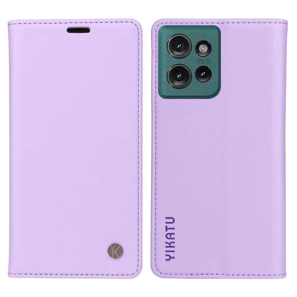 YIKATU YK-001 For Motorola Edge 50 5G Case Stand Leather Phone Cover Strong Magnetic Closure