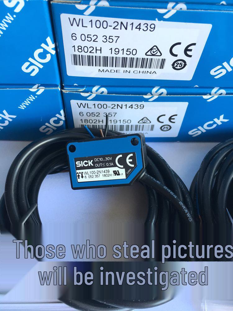 German SICK Retro-reflective Photoelectric Switch WL100-2N1439 (Art. No. 6052357)