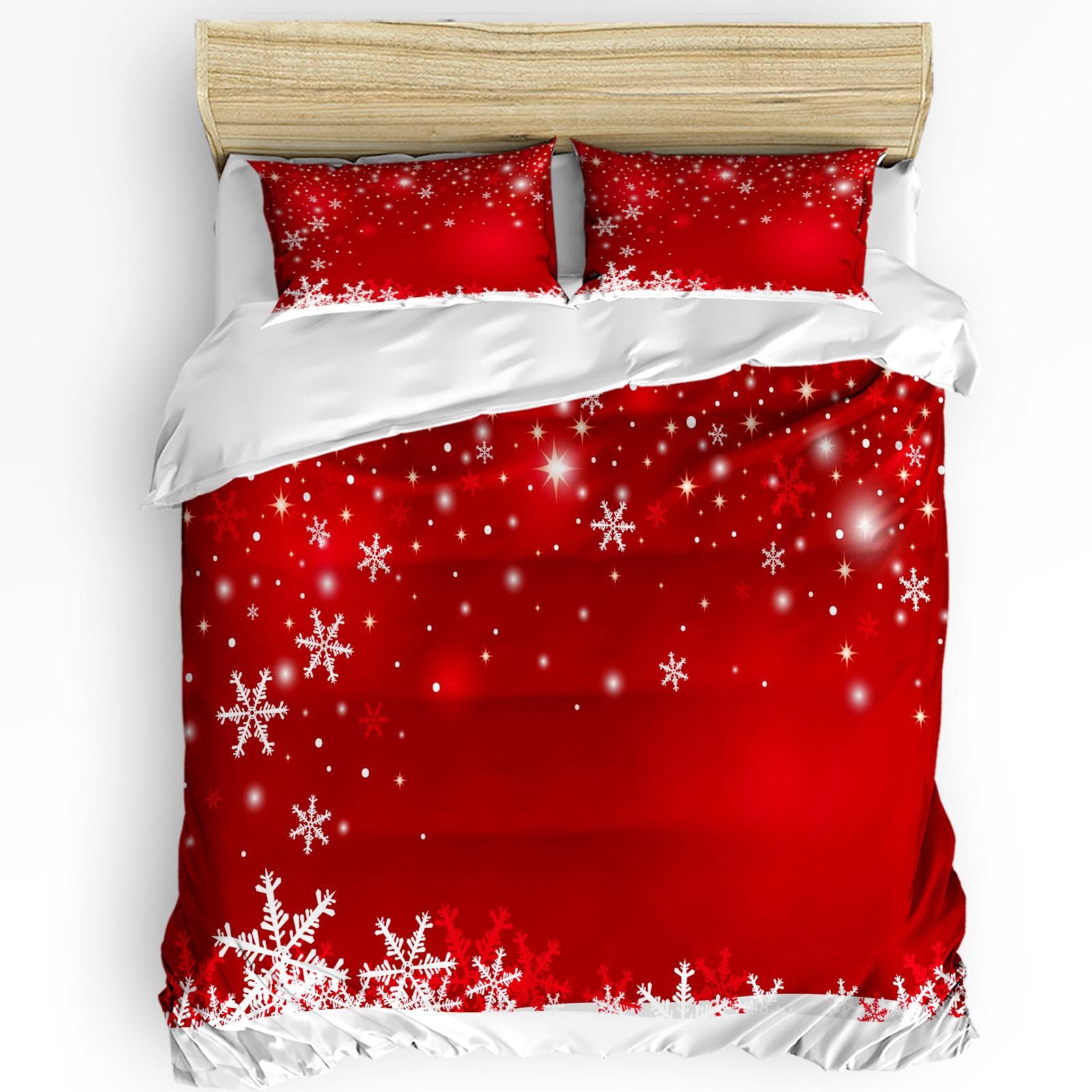 

Зимний комплект постельного белья для спальни, кровати, дома, милые пингвины, нарисованные вручную, набор для Рождественского пододеяльника, пододеяльника и наволочки EU single(135x200cm)