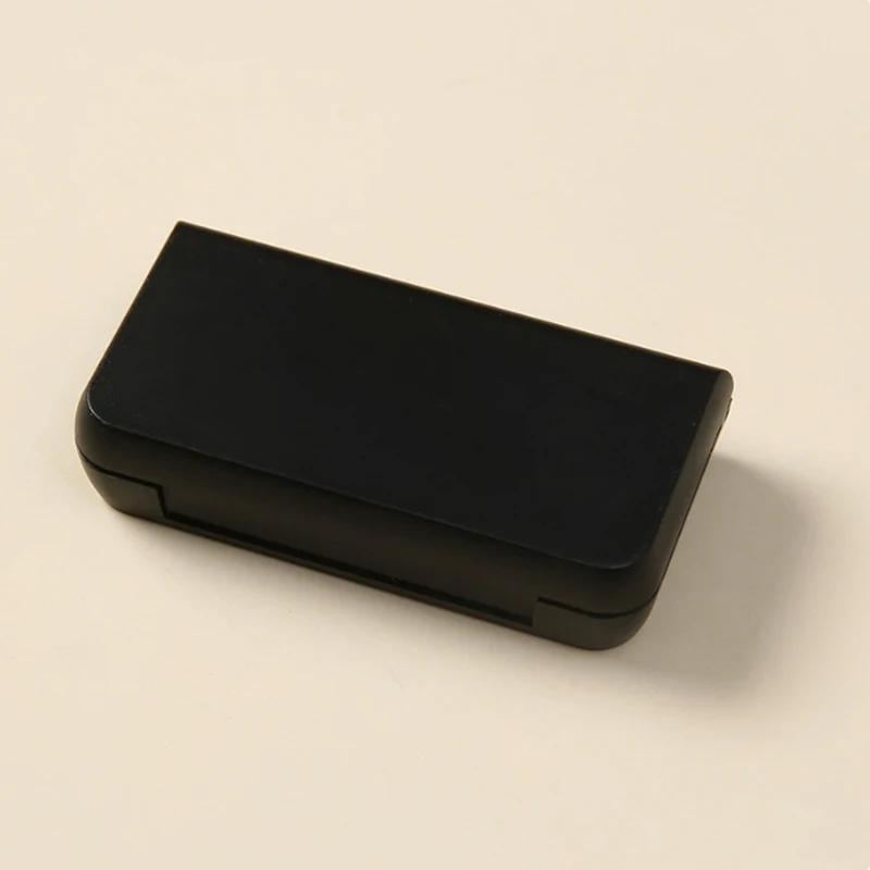 

3Grids Mini Pill Case Portable Travel Pill Box - One Day Tablet Storage Container Plastic Medicine Holder Organizer чорний