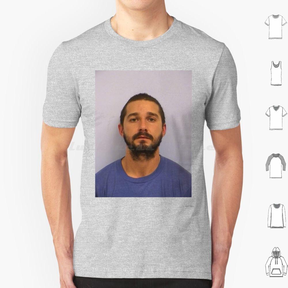 Shia Labeouf Mugshot T Shirt Cotton Men Women DIY Print Shia Labeouf Mugshot Shia Labeouf Shia Labeouf Mugshot Jail Do It All