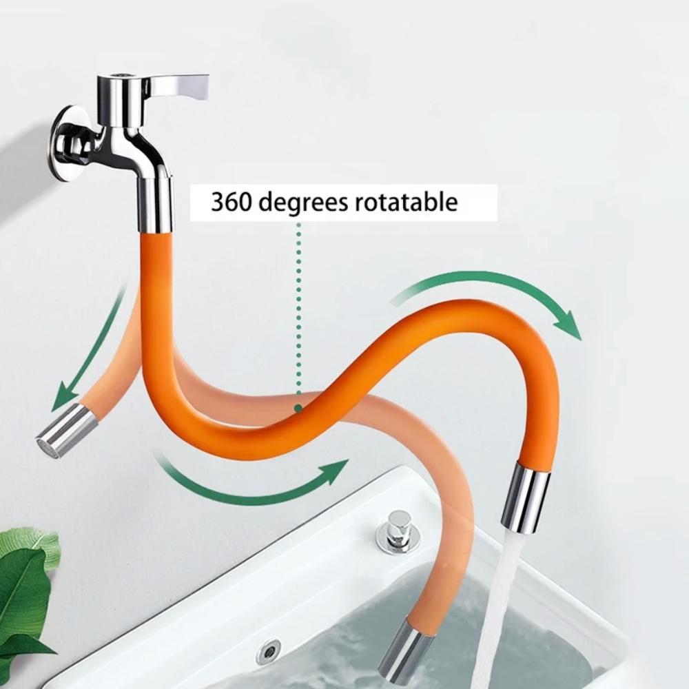 20/30/50cm Silicone Faucet Extender Bendable Kitch Bathroom Balcony Faucet Extension Tube Universal Anti-splash Home Accessories