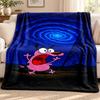 Brave Dog Blanket Flannel Blanket Soft Cozy Plush Throw for Sofa Bed Lightweight Home Decoration Outdoor Camping