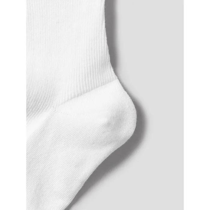 [8 Seconds] Fine Ribbed Ribbon Socks White (3561KTAME1)