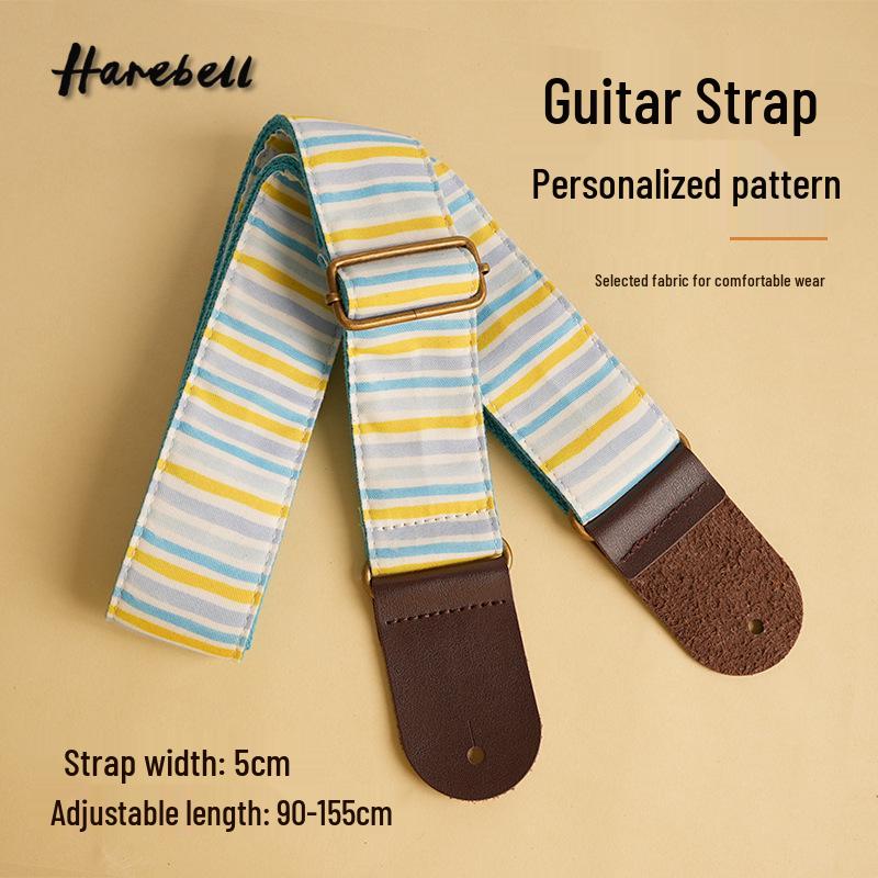 Nautical Blue Wave Ukulele Strap, Model PO-056