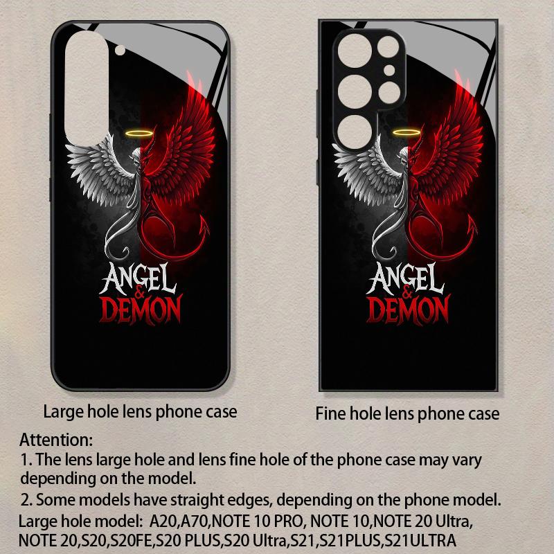 כיסוי טלפון עם דוגמה דו-ממדית עבור Samsung S26 S25 S24 S23 S22 S21 S20 A56 A36 A16 כיסוי מגן מזכוכית מחוסמת