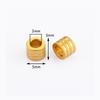 Wholesale 10pcs/lot Gold Stainless Steel Gear Spacer Loose Beads Charms for DIY Jewelry Making Bracelet Necklace with Big Holes