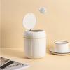 Mini Desktop Trash Can with Lid Garbage Waste Bin Organizer Bedroom Office Desk Storage Box Made Durable Plastic Home Supplies