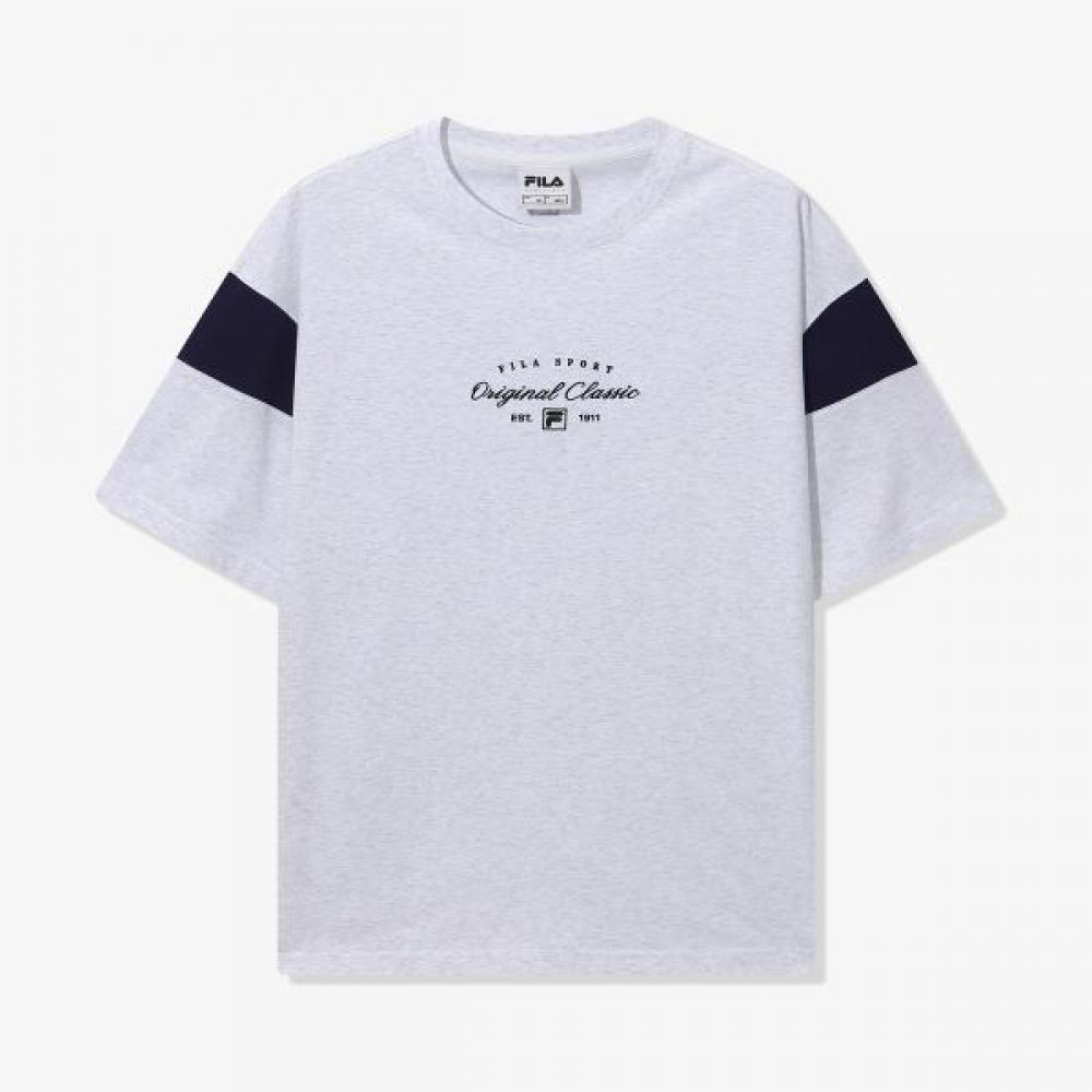 

Fila Coldwave+ Track Shoulder Color Block T shirT GRAYWHITEMELANGE/L(100)