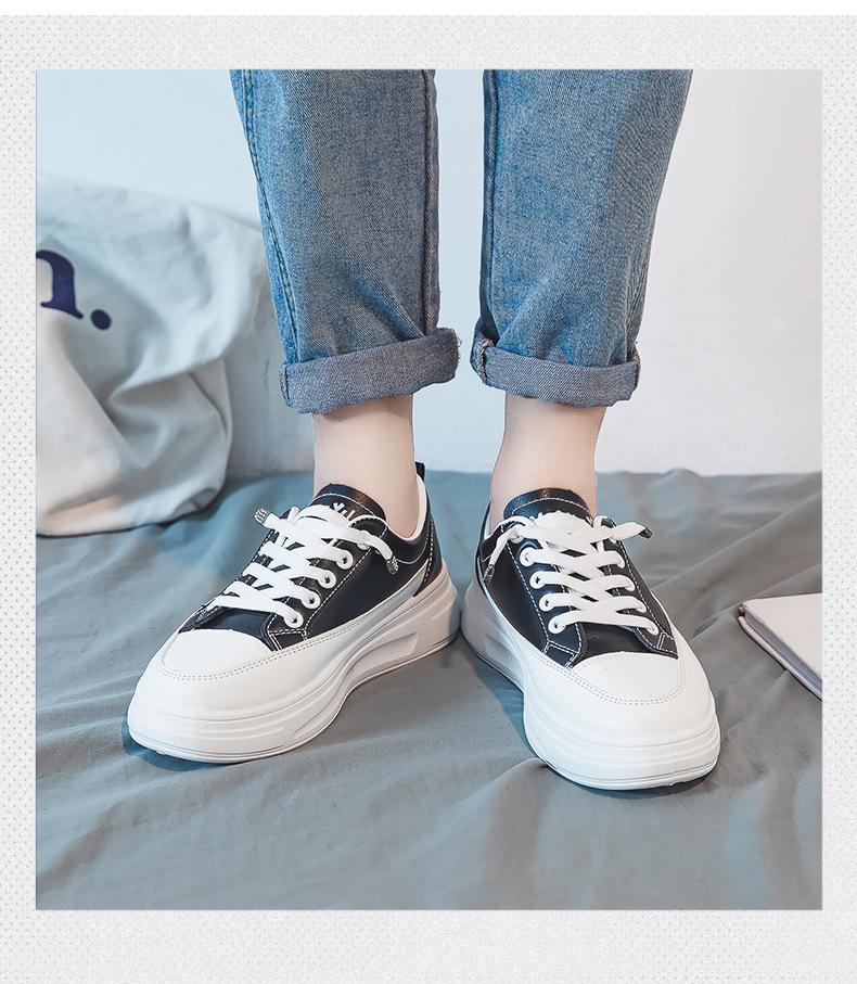 Fashion White Shoes for Women 2024 Spring Autumn New Designer Students Casual Board Shoes Female Flat Sole Leather Sneakers Ladies