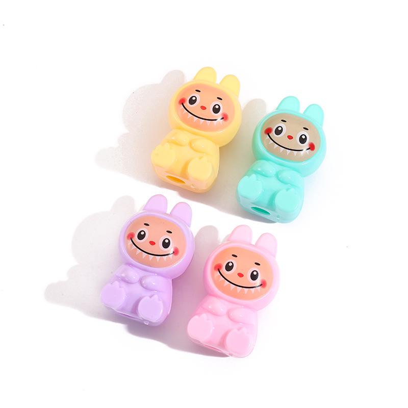 Labubu Cartoon Style Manual Pencil Sharpener - Cute, Single Hole for Students