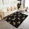 Erosebridal Farmhouse Deer Area Rug 5x7 for Living Room Camo Woodland Hunting Rugs for Bedroom Rustic Cabin Carpet Non Slip Wildlife Animal