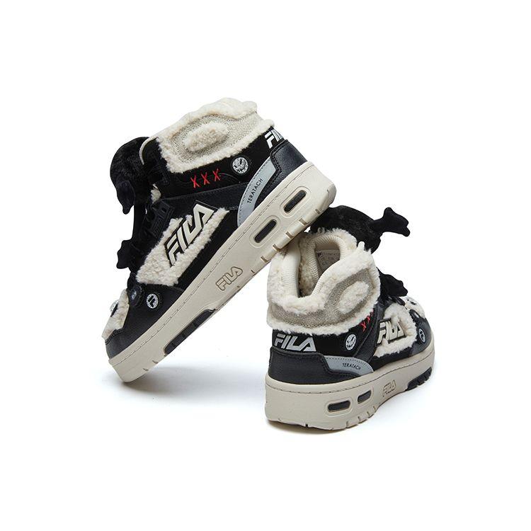 FILA Fusion Teratach Basketball Shoes Halloween Fashion Sports Durable Warm Mid-Top Retro Women sneaker Birch-Brown T12W141215FBB