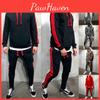 Herren Laufanzug-Set mit Kapuzenjacke und Hose mit verstellbarem Bund für Activewear
