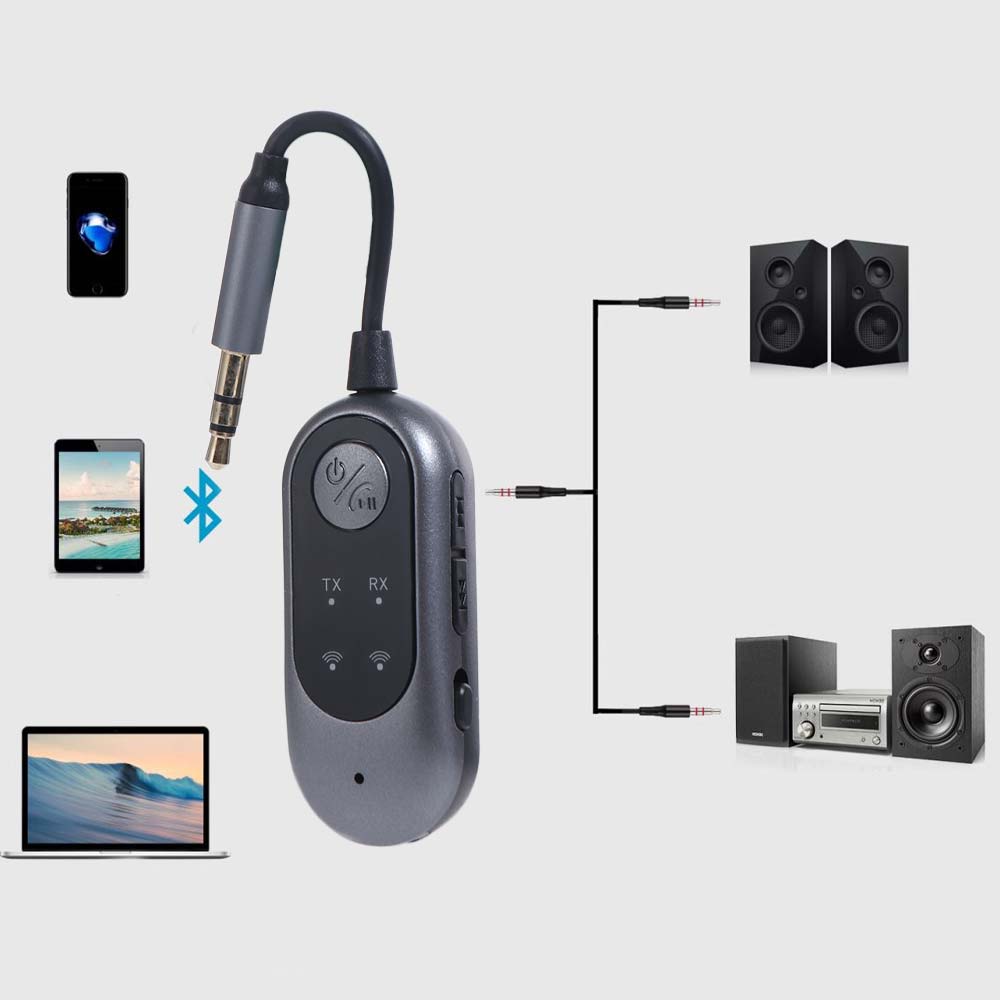 3.5mm AUX Bluetooth Receiver Transmitter 2 In 1 Audio Transmitter Receiver Pad