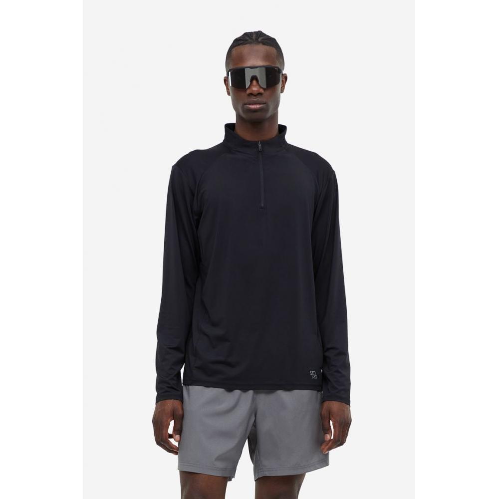 

Спортивный топ на молнии HM DryMove, черный