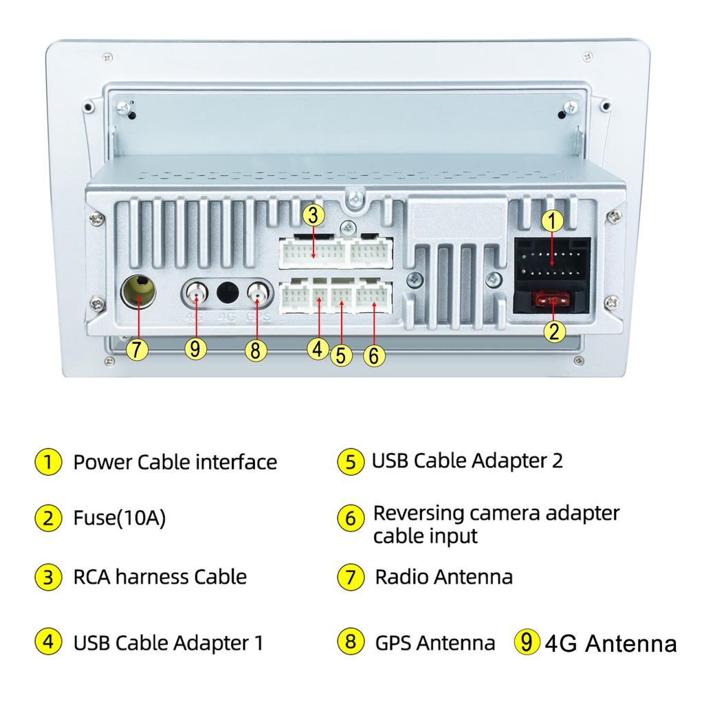 Android 13 Car Radio Autoradio 1 Din 9"/10" Universal WIFI Carplay GPS Car Audio Multimedia Player DSP For Hyundai Nissan Kia