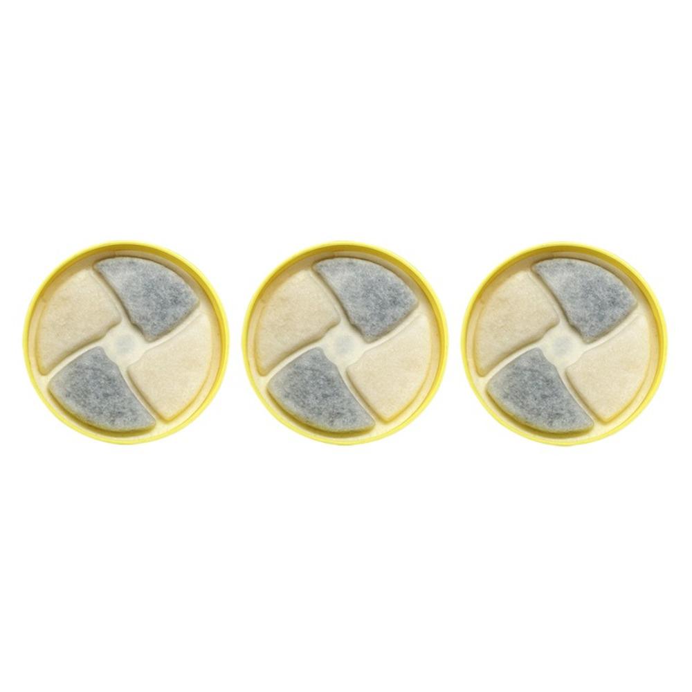 

Transparent Design Pet Floating Bowl Dog Drinking Water Dispenser Mess-Free Drinking Yellow Filter